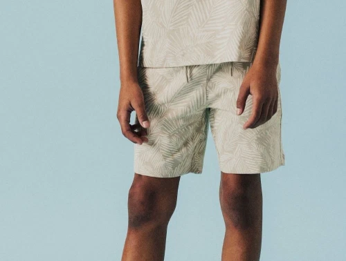 Name It shorts island fossil med palmeblade print 